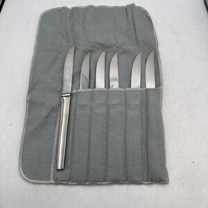 Arthur Salm Austria Germany 6 pc Steak Knives ASF4 Stainless steel LOT Knife MCM